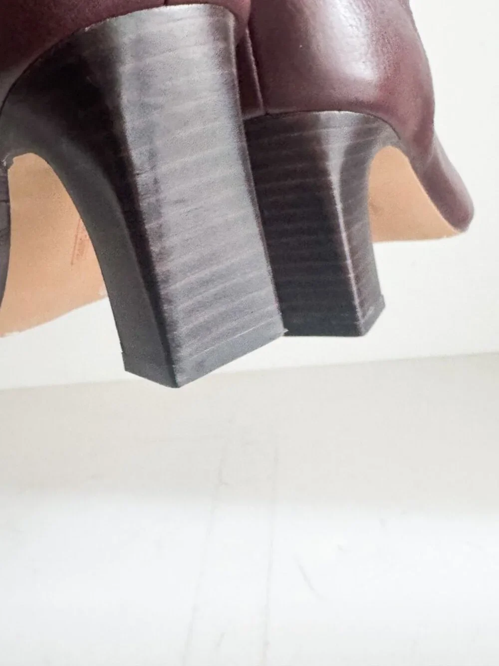 Vince Camuto Anthropologie Shalie 2  Boot Oxblood Burgundy 9.5 WIDE CALF